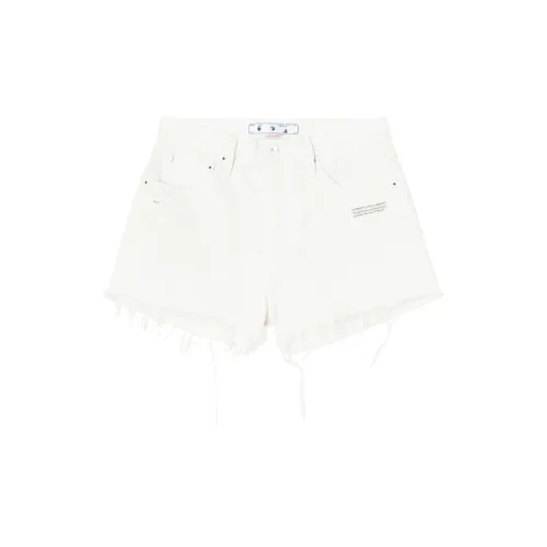 OFF-WHITE Denim Shorts Women's White