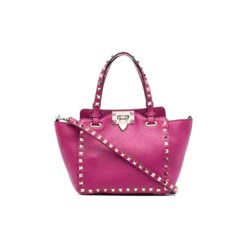 Valentino Cow Leather Shoulder Bag Crossbody Bag Handbag Women's Fuchsia