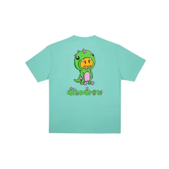 Drew House Dinosaur Series T Shirts Unisex Light Green