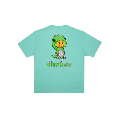 Drew House Dinosaur Series T-Shirts Unisex Light Green