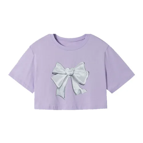 ITIB LA DÉCORATION Crop Tops Women's Purple