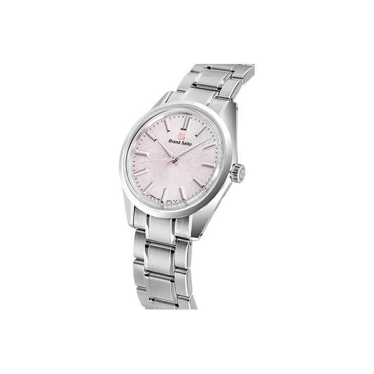 GRAND SEIKO Mechanical Movement Stainless Steel Strap Watch Women's Watch Pink Watch Dial-1