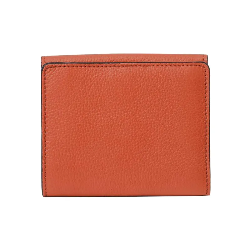 Chloe Marcie Grained Calfskin Wallet Women's Orange-1