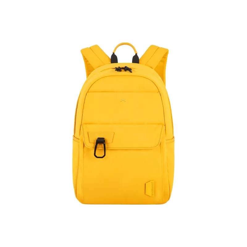 BAGSMART Fabric Backpack Large Size Unisex Black/Lemon/Light Green-1