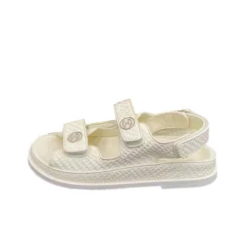 CHANEL Stylish Sandals Women's White