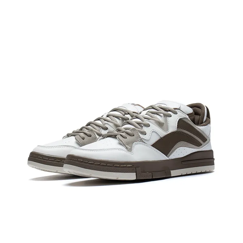LiNing Wei Wu PRO Pro Cushioning Lightweight Wear-Resistant Slip-Resistant Low-Top Skateboard Shoes Women's Khaki-2