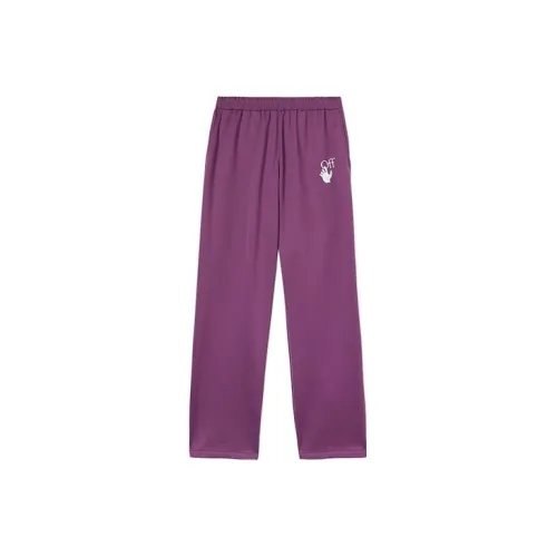 OFF-WHITE Knitted Sweatpants Men Purple