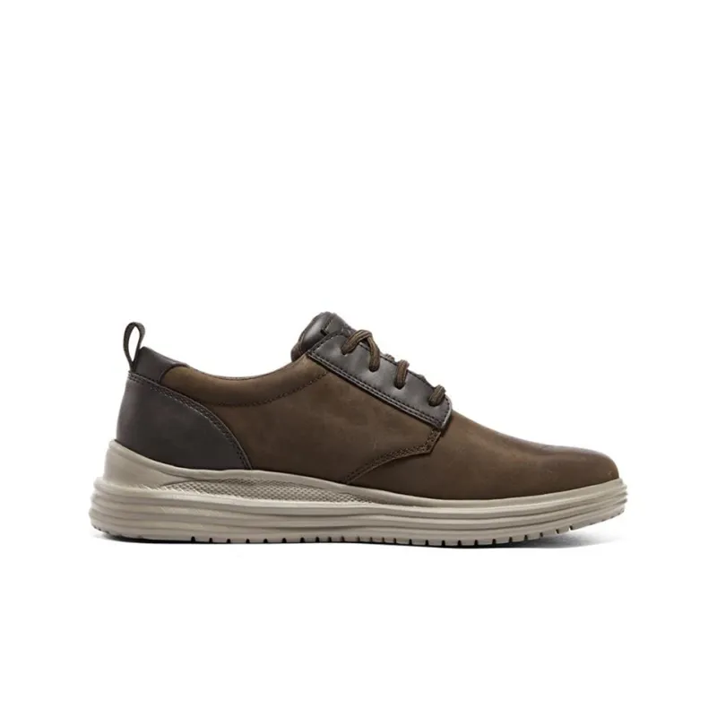 Skechers Proven Cushioning, Slip Resistant, Abrasion Resistant, Breathable Low Top Casual Shoes Men's Brown-1