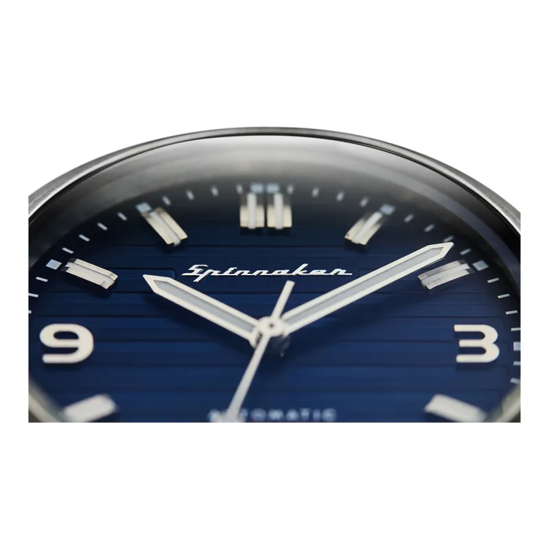 SPINNAKER HULL Collection Wrist Watch Automatic Mechanical Movement Stainless Steel Strap 42mm Blue Dial Men's Watches-2