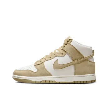 Nike Dunk High Tan Suede White