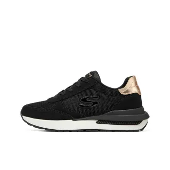 Skechers HALOS Casual Shoes Women's Low Top Black/Gold