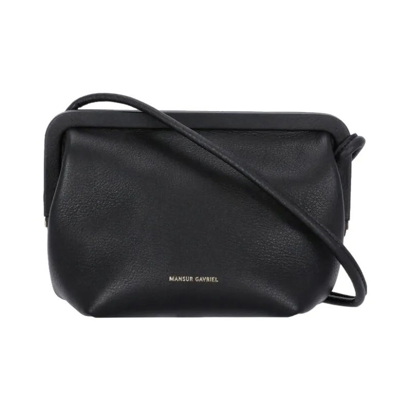 MANSUR GAVRIEL Calfskin Handheld Crossbody Bag Shoulder Bag Women's Black-0