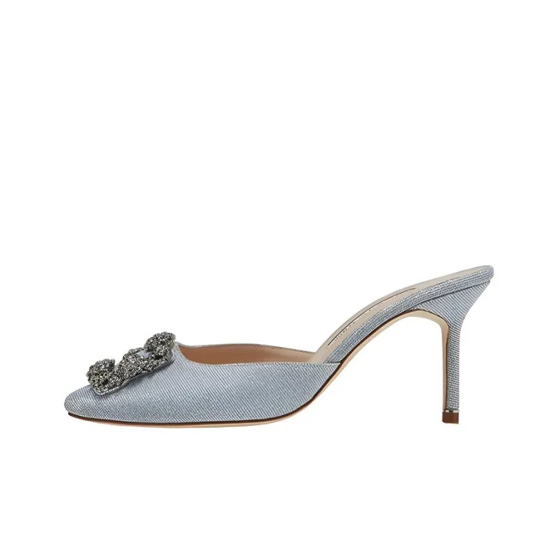 MANOLO BLAHNIK Stylish Sandals Women's Silver-0