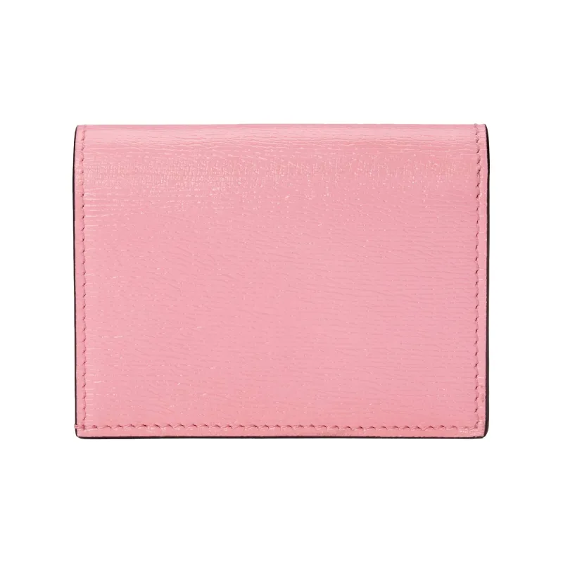 GUCCI Bananya Banana Meow, Collaboration Limited Edition Leather Wallet, Card Holder Regular Women's Pink-2