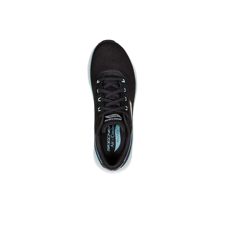 Skechers Arch Fit Series Casual Shoes Women's Low-Top Black/Blue-3
