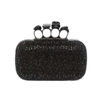 Alexander McQueen Calfskin One Shoulder Crossbody Clutch Regular Women's