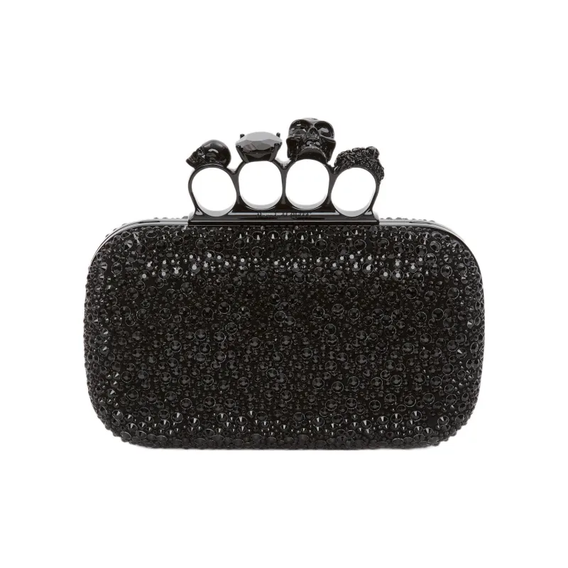 Alexander McQueen Calfskin One Shoulder Crossbody Clutch Regular Women's-0
