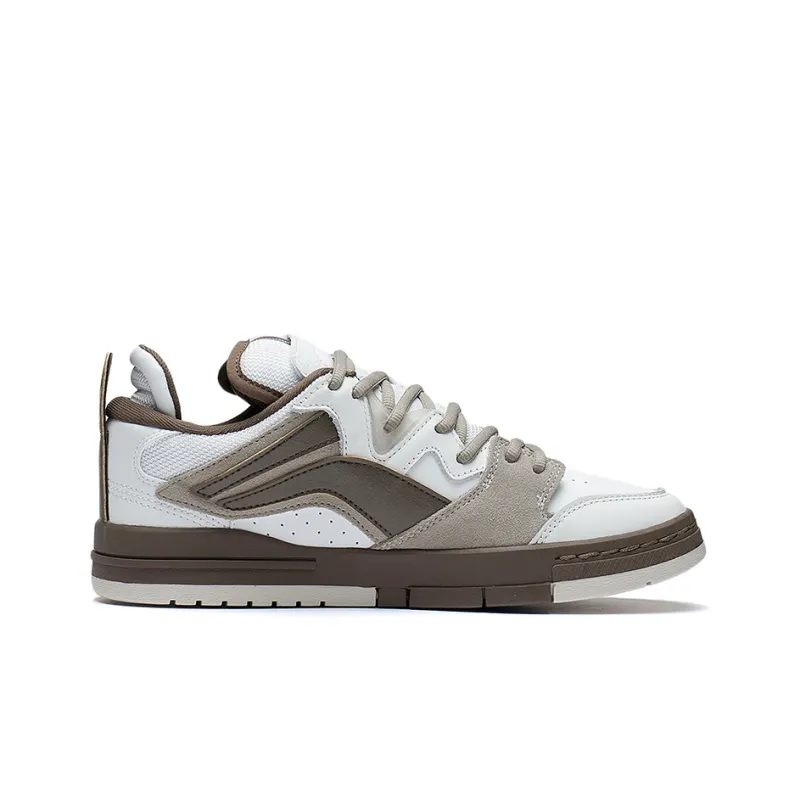 LiNing Wei Wu PRO Pro Cushioning Lightweight Wear-Resistant Slip-Resistant Low-Top Skateboard Shoes Women's Khaki-1