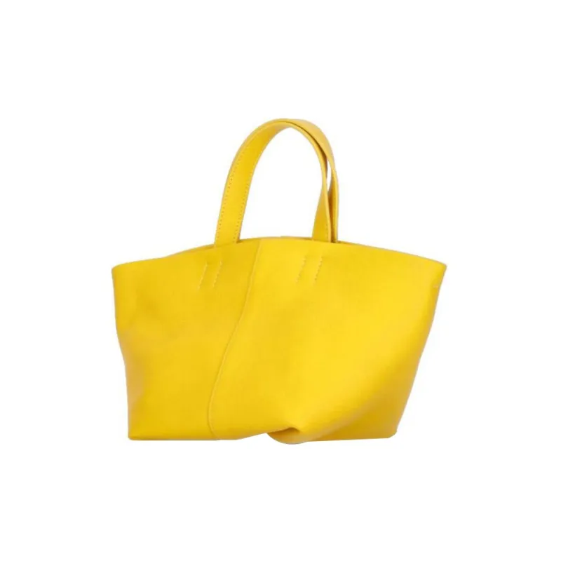 MANSUR GAVRIEL Litchi Grain Calfskin Tulip Shoulder Bag Crossbody Bag Handbag Mini Women's Yellow-2