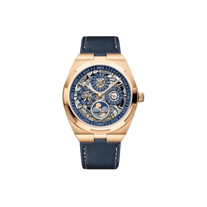 VACHERON CONSTANTIN Longitudinal And Lateral Collection OVERSEAS Automatic Mechanical Movement Men's Watch Cut Out Dial-1