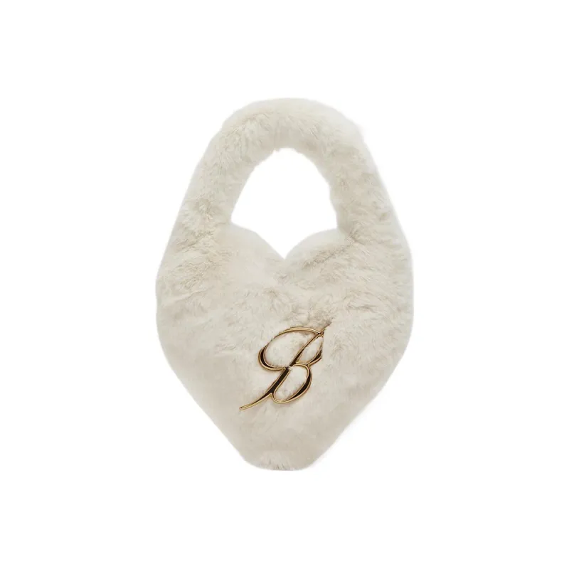 Blumarine Polyester Heart-Shaped Bag One Shoulder Handbag Women's White-0