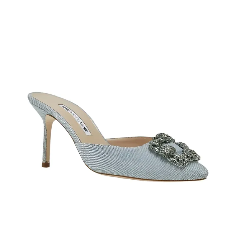MANOLO BLAHNIK Stylish Sandals Women's Silver-2