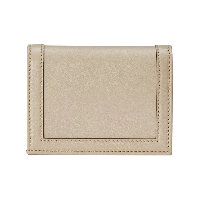 GUCCI Diana Leather Card Holder Women's Beige-1