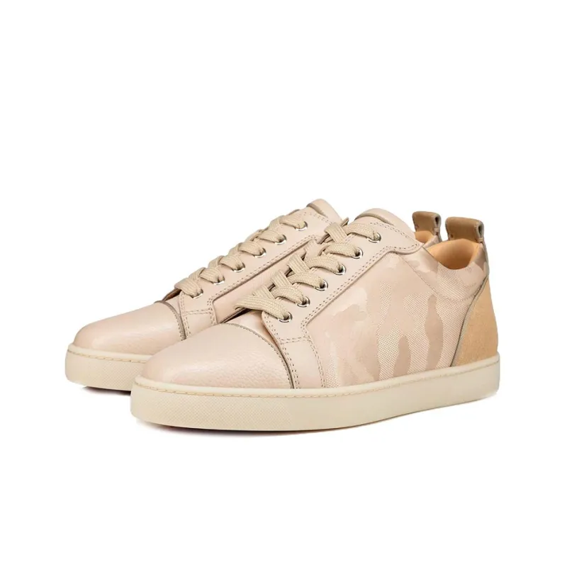 CL LUBOTING Low Top Stylish Skateboarding Shoes Men's Beige-2