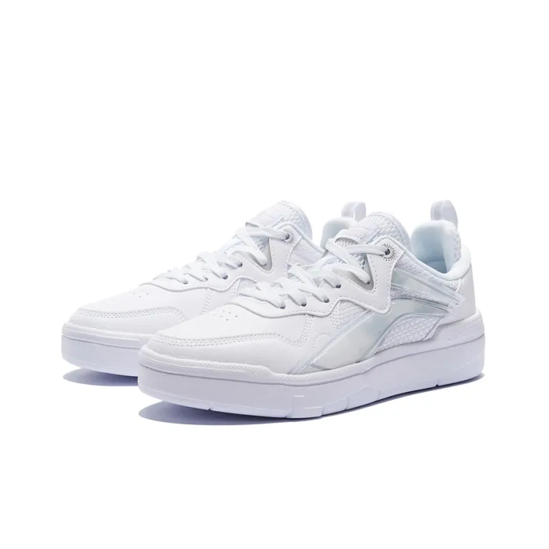 LiNing Wave Lite Low Top Skateboard Shoes Men's White-2