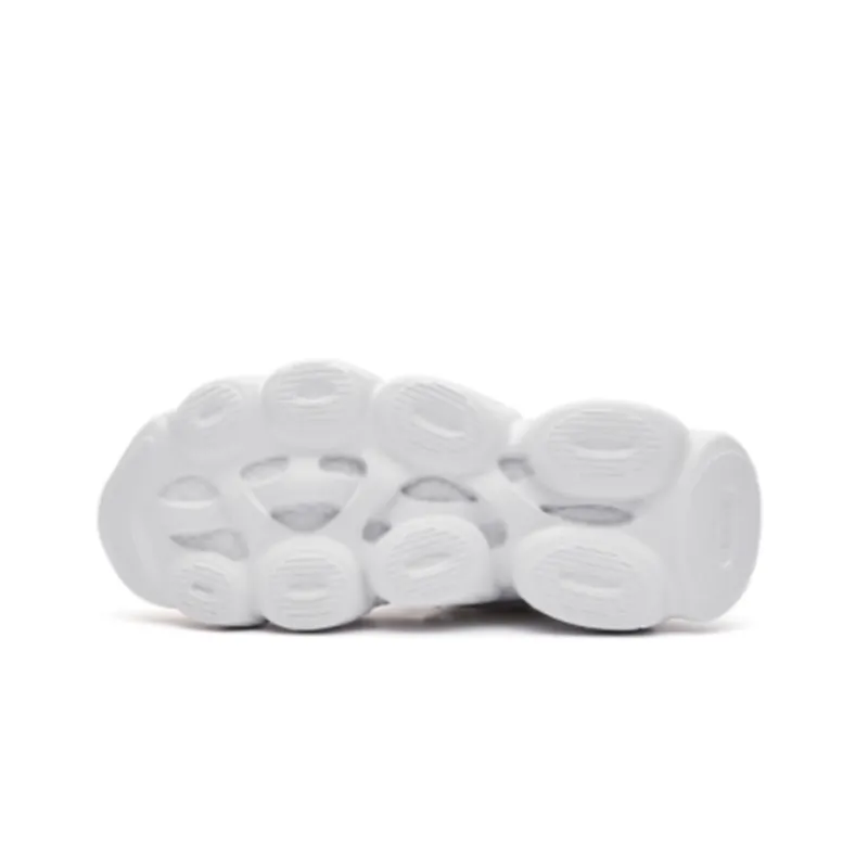 Erke Cushioning, Slip Resistant, And Abrasion Resistant Low Top Sports Casual Shoes Women's Ivory White-5