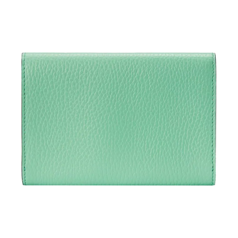 GUCCI Marmont Leather Wallet, Card Holder Women's Mint Green-2