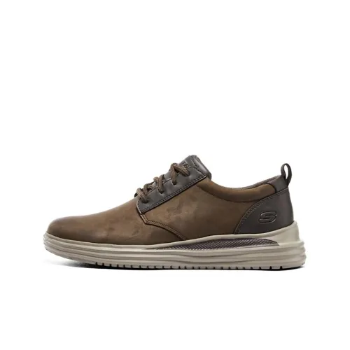 Skechers Proven Casual Shoes Men Low-Top Brown