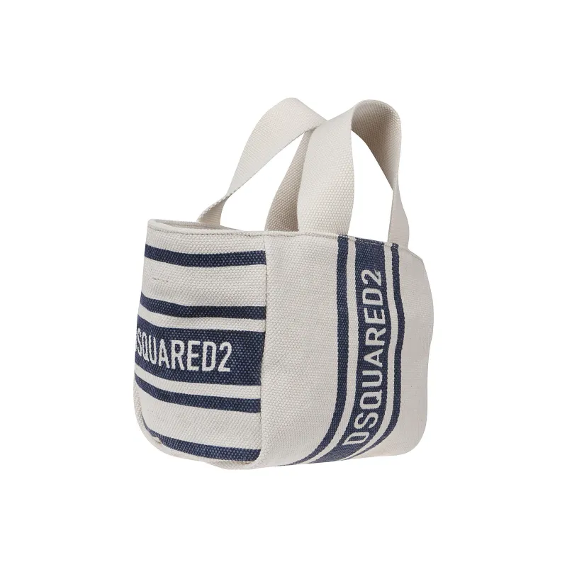 DSQUARED 2 Cotton Shoulder Bag Crossbody Bag Handbag Women's Blue-1