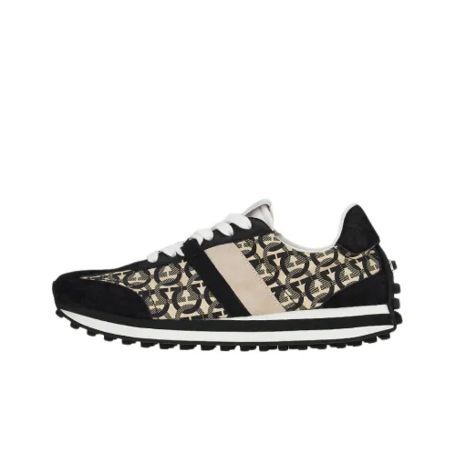 FERRAGAMO Gancini-print Low-top Sneakers