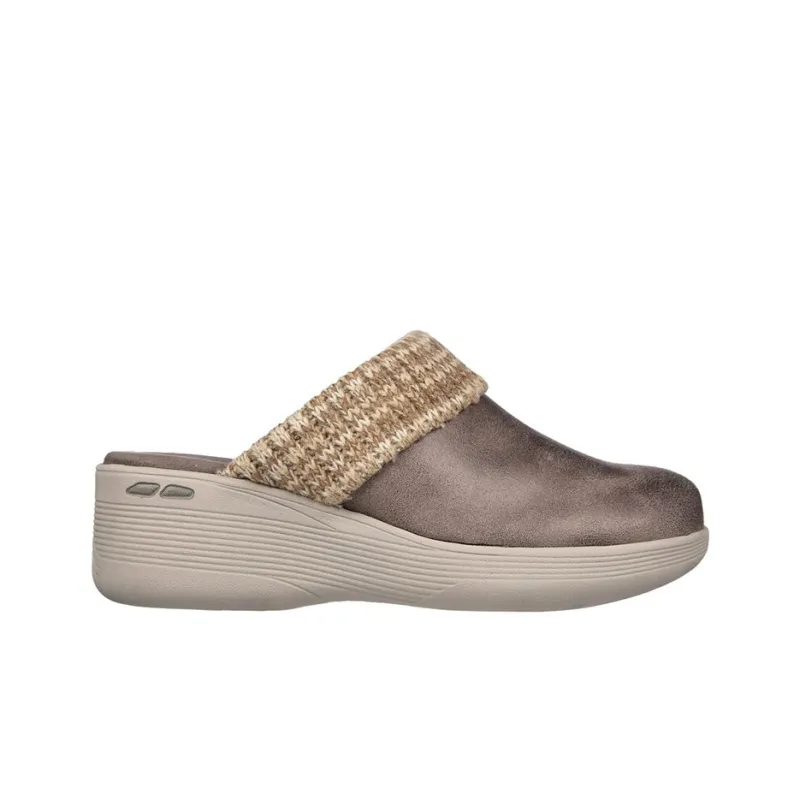 Skechers Pier Lite Rubber Sole Slip-Resistant Wrap-toe Slippers Women's Brown-1