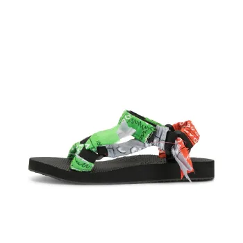 Arizona Love Trekky Stylish Sandals Women's Green-gray-orange