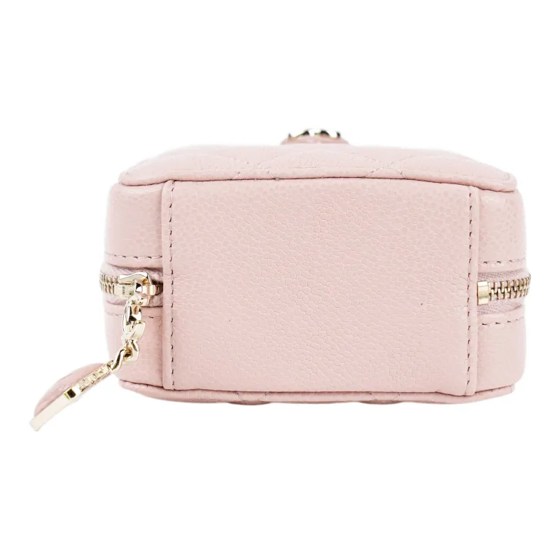 CHANEL Leather Small Square Box, Handheld Shoulder Bag, Crossbody Bag Women's Pink-4