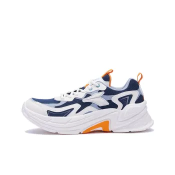 361° Slip Resistant, Abrasion Resistant, Breathable, Lightweight Low Top Running Shoes Men's White Blue