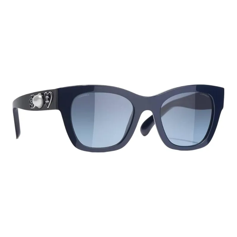 CHANEL Sunglasses Unisex Blue-0