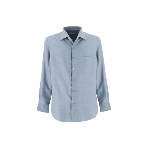 Loro Piana Shirts Men Blue