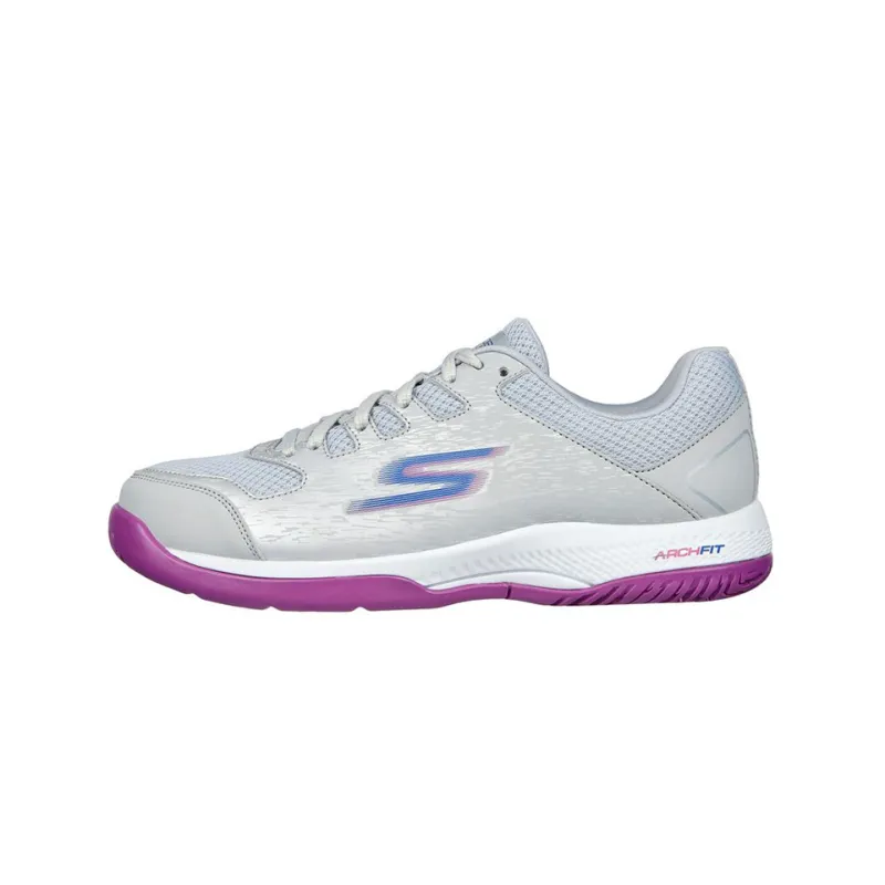 Skechers Running Shoes Women's Low Top Gray/Purple-0