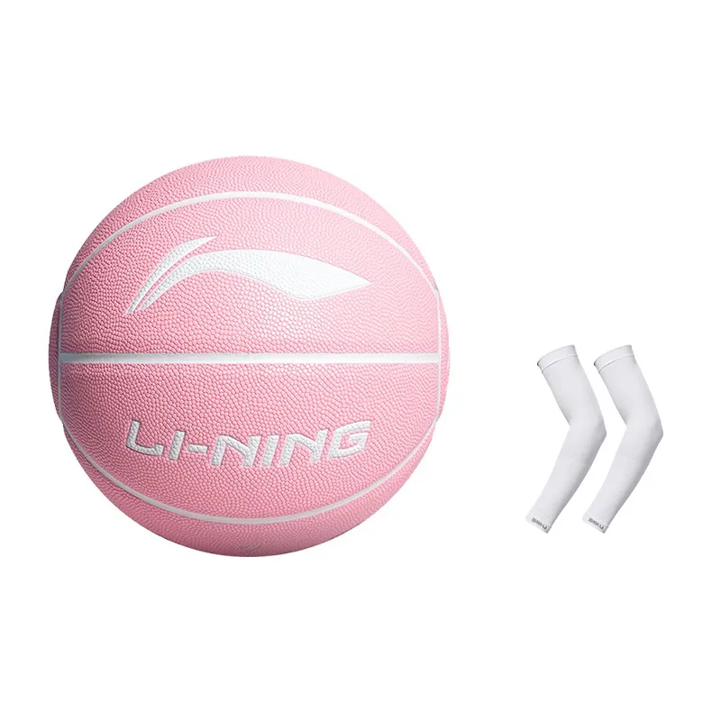 LiNing Badfive PU Basketball Pink Size 7 Training Unisex-10
