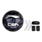 Basketball+White Arm Guard+Black Headband+Black Wrist Brace