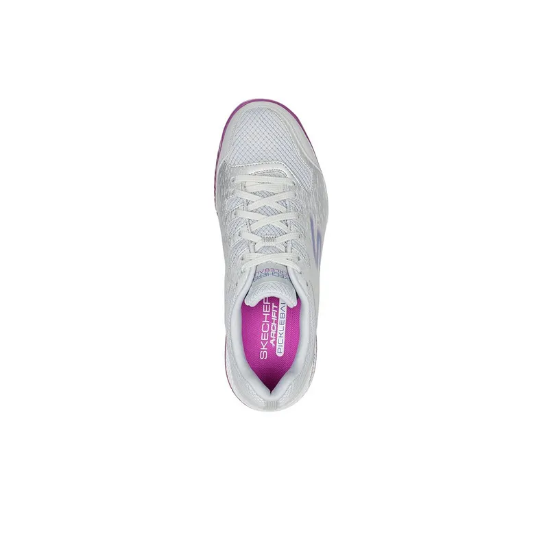 Skechers Running Shoes Women's Low Top Gray/Purple-3