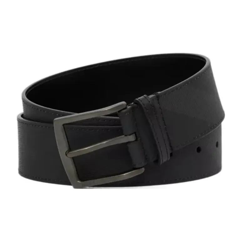 Burberry Leather Belts Men's Width 4CM-0