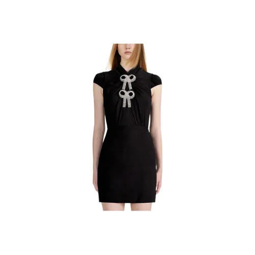 Self-portrait Short-Sleeved Dresses Women's Black