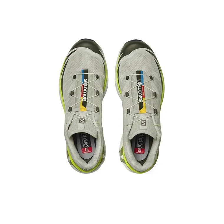 SALOMON XT 6 'Grey Beige Neon'-3
