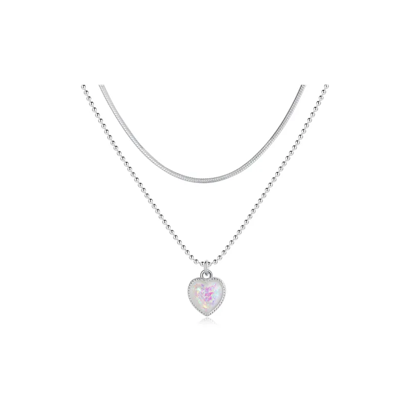 CLARKIA FLOWER S925 Silver Necklaces Women's-0
