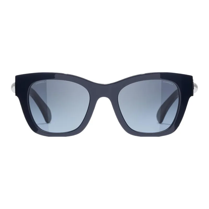 CHANEL Sunglasses Unisex Blue-1