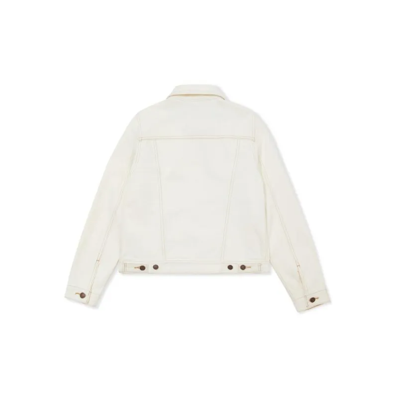 Levis Cropped Coats Women's White-1